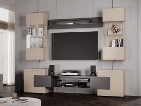 Гостиная Фэнтези (кашемир/графит) в Кыштовке - kyshtovka.mebel-nsk.ru | фото