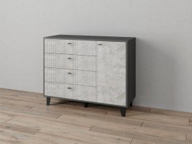 Комод «Катрин-13» (графит/мальта) в Кыштовке - kyshtovka.mebel-nsk.ru | фото