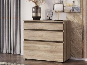 Комод КМ-01 Энигма (венге/дуб каньон) в Кыштовке - kyshtovka.mebel-nsk.ru | фото