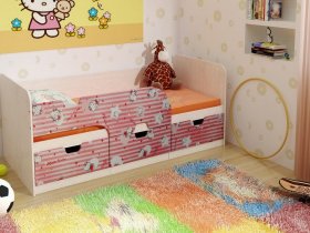 Кровать детская с ящиками 1,86 Минима Hello Kitty в Кыштовке - kyshtovka.mebel-nsk.ru | фото