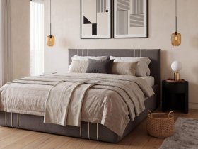 Кровать двуспальная 1,6м с подъем. мех. Леванте в Кыштовке - kyshtovka.mebel-nsk.ru | фото