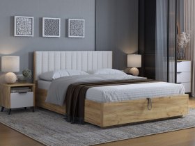 Кровать двуспальная 1,6м Юлия в Кыштовке - kyshtovka.mebel-nsk.ru | фото