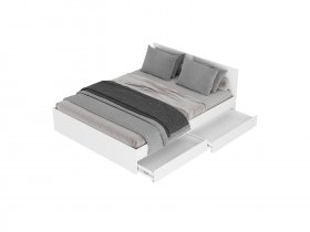 Кровать двуспальная с ящиками 1,4м Симпл КР-12 в Кыштовке - kyshtovka.mebel-nsk.ru | фото