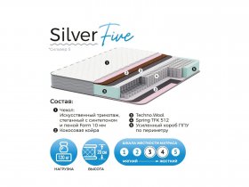 Матрас Silver Five в Кыштовке - kyshtovka.mebel-nsk.ru | фото