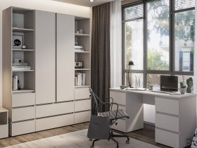 Модульная детская Люмо (кашемир) в Кыштовке - kyshtovka.mebel-nsk.ru | фото