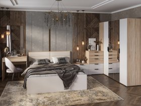 Модульная спальня Норд в Кыштовке - kyshtovka.mebel-nsk.ru | фото