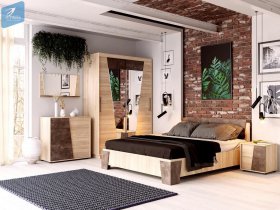 Модульная спальня Санремо в Кыштовке - kyshtovka.mebel-nsk.ru | фото