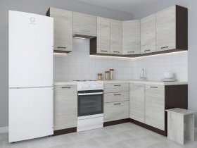 Модульная угловая кухня 1,4м*2,1м Лада (пикард) в Кыштовке - kyshtovka.mebel-nsk.ru | фото