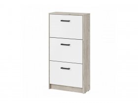 Обувница ОБ-2 Вега (дуб крафт серый/белый) в Кыштовке - kyshtovka.mebel-nsk.ru | фото