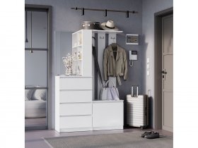 Прихожая Симпл ПР-04 (белый) в Кыштовке - kyshtovka.mebel-nsk.ru | фото