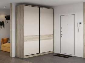 Шкаф-купе Бостон ШК-005 (2.0 м) (дуб крафт серый/кашемир) в Кыштовке - kyshtovka.mebel-nsk.ru | фото