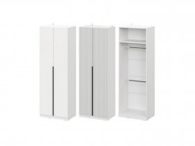 Шкаф ШК-75 Эккервуд (белый) в Кыштовке - kyshtovka.mebel-nsk.ru | фото